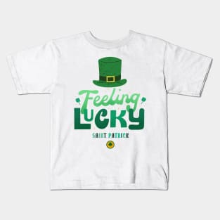 Felling Lucky Saint Patrick Kids T-Shirt